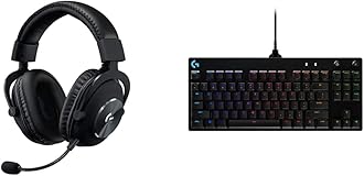 Logitech G G PRO X Gaming Headset - BLACK - USB - N/A - EMEA + G PRO Mechanical Gaming Keyboard