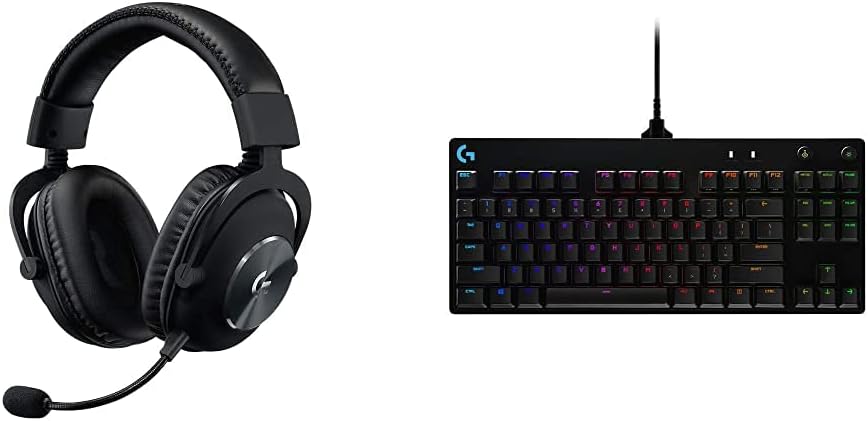 Logitech G G PRO X Gaming Headset - BLACK - USB - N/A - EMEA + G PRO Mechanical Gaming Keyboard