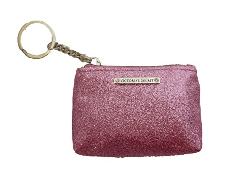 Victoria's Secret Pink Glitter Mini Cosmetic/coin Purse with Key Ring