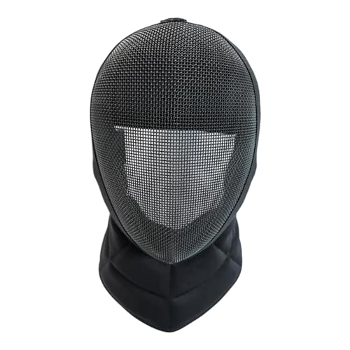 Ronyme Maschera per Scherma, Protezione per il Viso Professionale Anti-Puntura Kendo, Casco per Attrezzature Sportive, M