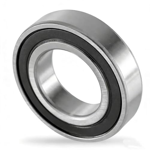 XiKe 6 Pcs 6008-2RS Double Rubber Seal Bearings 40x68x15mm, Pre-Lubricated and Stable Performance and Cost Effective, Deep Groove Ball Bearings.