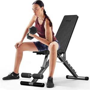 Adjustable Weight Bench, -30° to 90° Backrest, Foldable Workout Bench with Space-Saving Upright Fold, 880 lbs Capacity