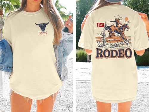 Oversized Western Graphic Shirt Women: Cowboys Country Shirt Casual Rodeo Howdy Cowgirl Tee Top3
