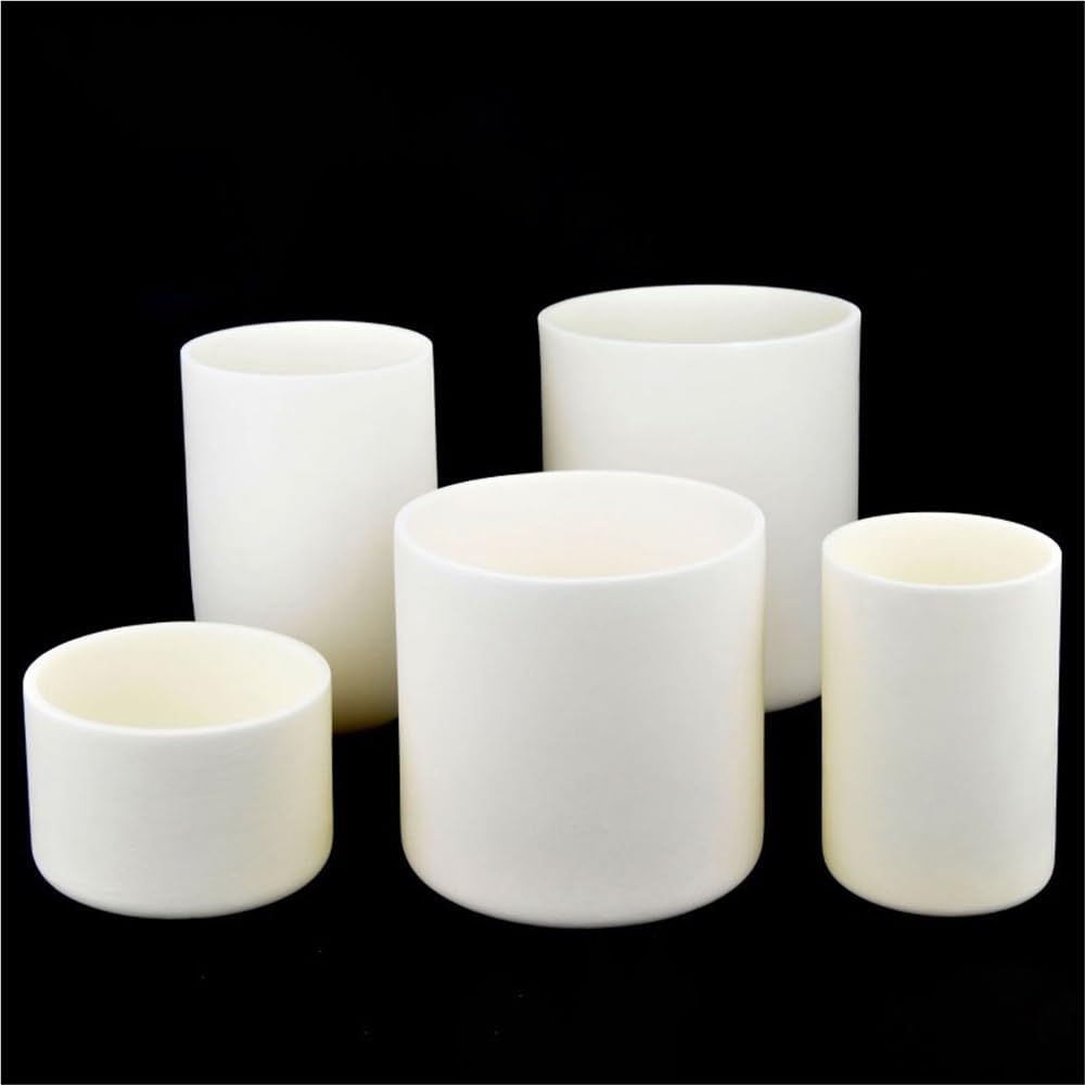 Crisol cilíndrico de corindón, crisol de alúmina de 5-1000 ml for uso industrial y de laboratorio, 1 unidad(600ml)