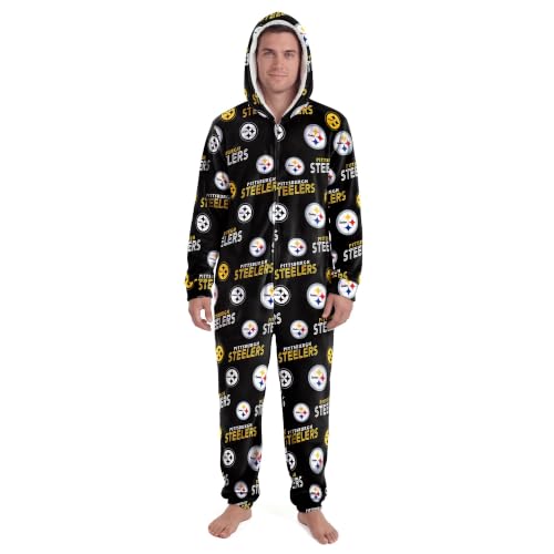 Concepts Sport Unisex Black Pittsburgh Steelers Sidekick Union Suit