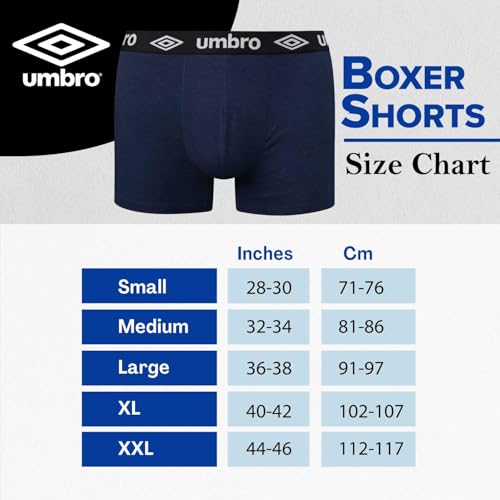 Umbro calzoncillos tipo bóxer ajustados para hombre de algodón pack de 4 5