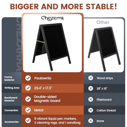 image for Chezerra A Frame Chalkboard Sign, 40