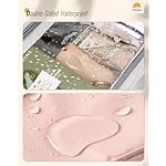 Travel Hanging Toiletry Bag for Women - Waterproof Cosmetic Organizer with Clear Window, Lightweight Bathroom Bags for Essentials, Makeup, Shampoo, Toiletries Pink, Medium - Image 5