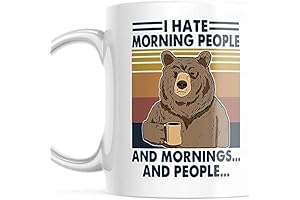 Funny Premium Antisocial Vintage Sarcastic Mornings People Premium Perfect Gift Bear I...