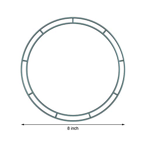 3 Packs Christmas Dark Green 12 Inches Wire Wreath Rings Wire Wreath Frame For New Year Valentines Decoration (Style B) #TOP1