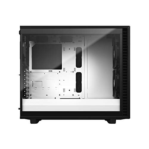 Image of Fractal Design Define 7 Black & White Brushed Aluminum /Steel E-ATX Silent Modular Tempered Glass Window Mid Tower Computer Case
