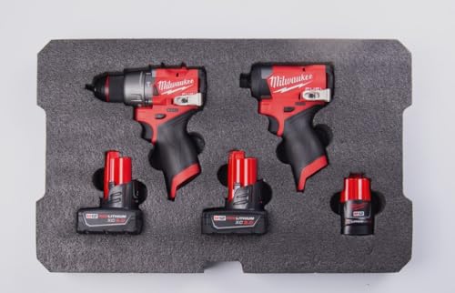 Econo Foam Inserts- Fits Milwaukee Packout ™ 48-22-8443 (3 Piece Foam Kit) Black/Red - Image 7