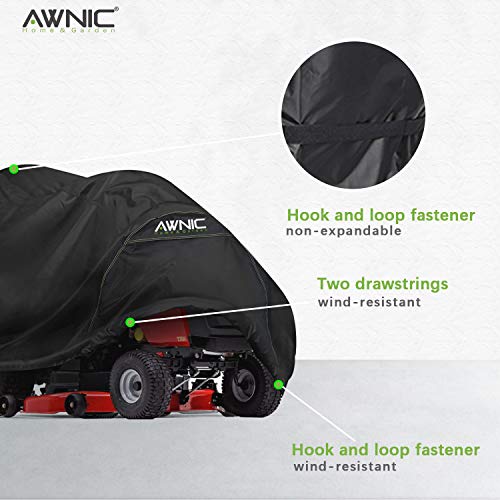AWNIC Lawn Mower Cover Large Waterproof UV Resistant Polyester TÜV Rheinland Certified 71X47X43in
