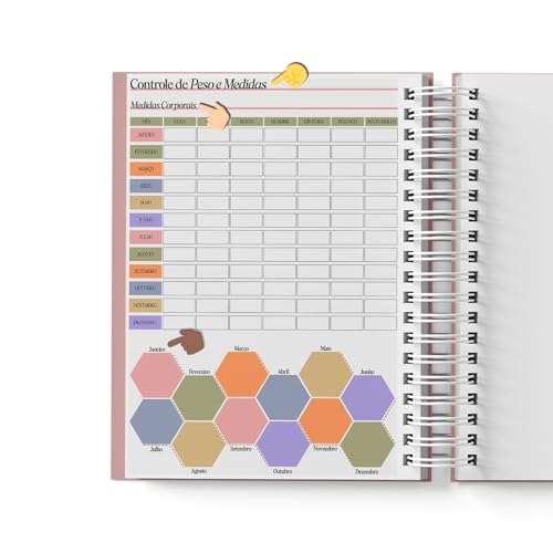 Planner Premium 2025 - Planejamento Anual com Roda da Vida A5, Gestão Financeira, Organização Pessoa