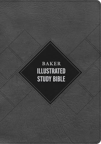 Csb Baker Illustrated Study Bible, Charcoal Leathertouch