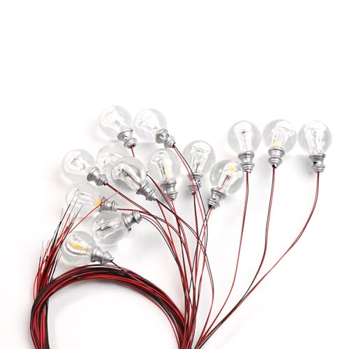 Mini ampoules LED blanc chaud Harilla pré-câblées pour maillage maison de poupée x10