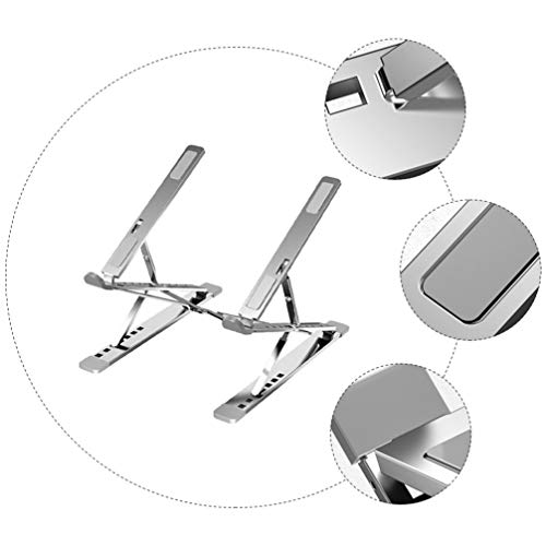 Lurrose Portáteis Laptop Stand Holder Dobrável Suporte de Montagem Titular da Área De Trabalho Do Co