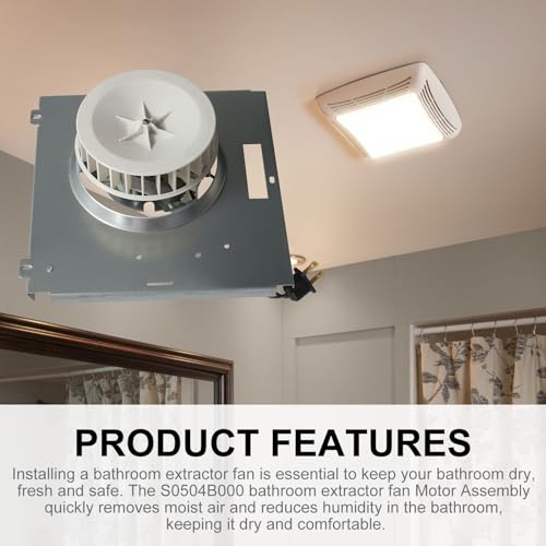 seork 769RL B Unit Bathroom Fan Motor Replacement S0504B000 Fits for Broan Nutone Models 769RL, 769RL-R01, 769RFT-R01, Fits for Broan Nutone Bathroom Exhaust Fan Models 769RL, 769RL-R01, 769RFT-R01