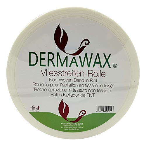 Rotolo di vello Dermawax, 70 metri di vello resistente allo strappo per la ceretta per la depilazione - depilazione con strisce di cera