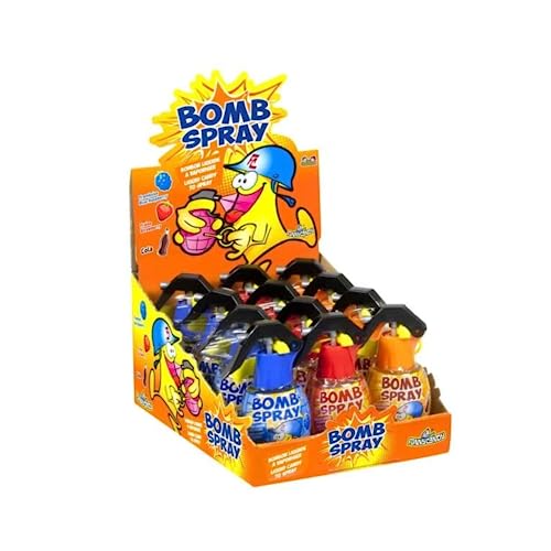Bomb spray BRABO 12 pièces fil serpentin qui ne tache pas pour fête