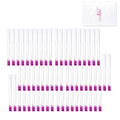 WOKOTO 100 Pcs Fiberglass Nail Art Form Fiber Quick Building False Nail Extension Nail Acrylic Tips Manicure Accessories