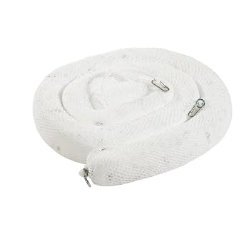 WB410SN Polypropylene Oil-Only Sock/Net Boom, 4" Diameter x 10 Length, Bright White Pack of 4