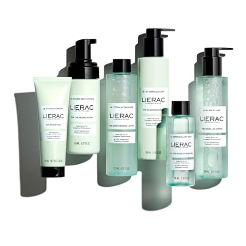 Lierac Reinigungsmilch Le Lait Démaquillant 200ml Gesichtspflege mit marinen Präbiotika reinigt sanft entfernt Make-up spendet Feuchtigkeit 97% natürliche Inhaltsstoffe für alle Hauttypen geeignet