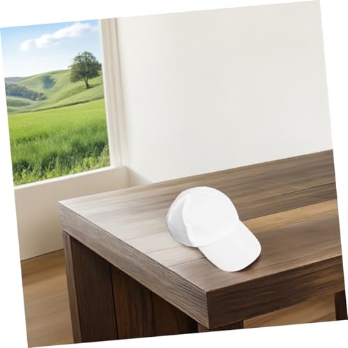 6pcs Lightweight DIY Art Hats for Summer Breathable UV Protection for Beach School and Outdoor Activities White4