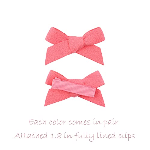 40Pcs Baby Girls Hair Bows Clips Wool Felt Alligator Barrettes Hair Accessories For Kids Toddlers School Girls Teens,2.6 Inches #TOP3