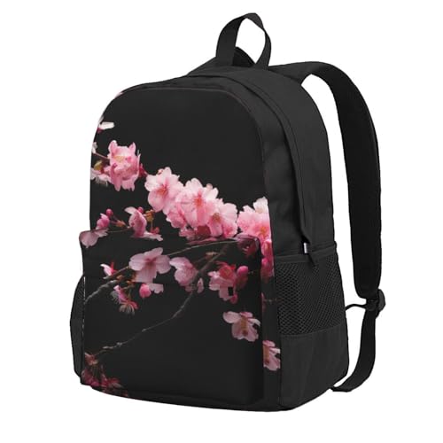 Sac à dos camping et pique-nique imperméable au motif floral Sakura
