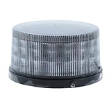 Strobes N' More LED Beacon Light 360° Emergency Strobe SAE Class 1 Certified Permanent Mount Clear Lens
