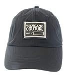 Versace Jeans Couture Baseballkappe für Herren, Schwarz, schwarz, Einheitsgröße