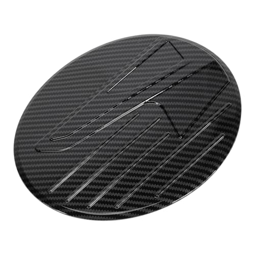 Partuto Fuel Tank Door Cap for Mazda CX-30 2020-2025 Fuel Filler Flap Cover Adhesive Type Carbon Fiber Black ABS