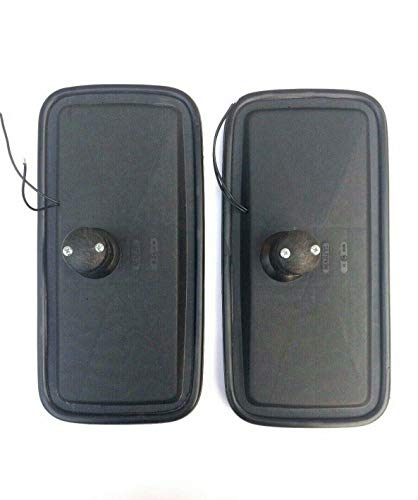 Lot de 2 rétroviseurs extérieurs, ensemble universel, pour camion, excavatrice, tracteur, équipement de construction, 375 x 185 mm, CHAUFFANT