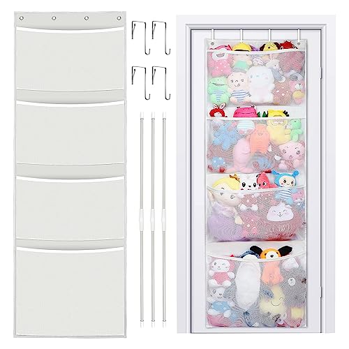La Mejor comparativa de Puerta almacén tabla con los diez mejores. 37 ATEMANS - Ideas de almacenamiento de animales de peluche, soporte de animales de peluche sobre la puerta, para almacenamiento de Stuffie, organizador de juguetes de peluche grande...