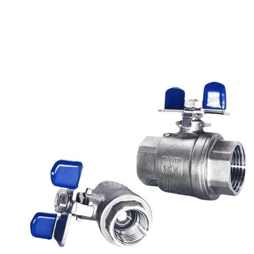 Válvula de bola de acero inoxidable 316 resistente al agua con mango de rosca 1/2 BSPT 3