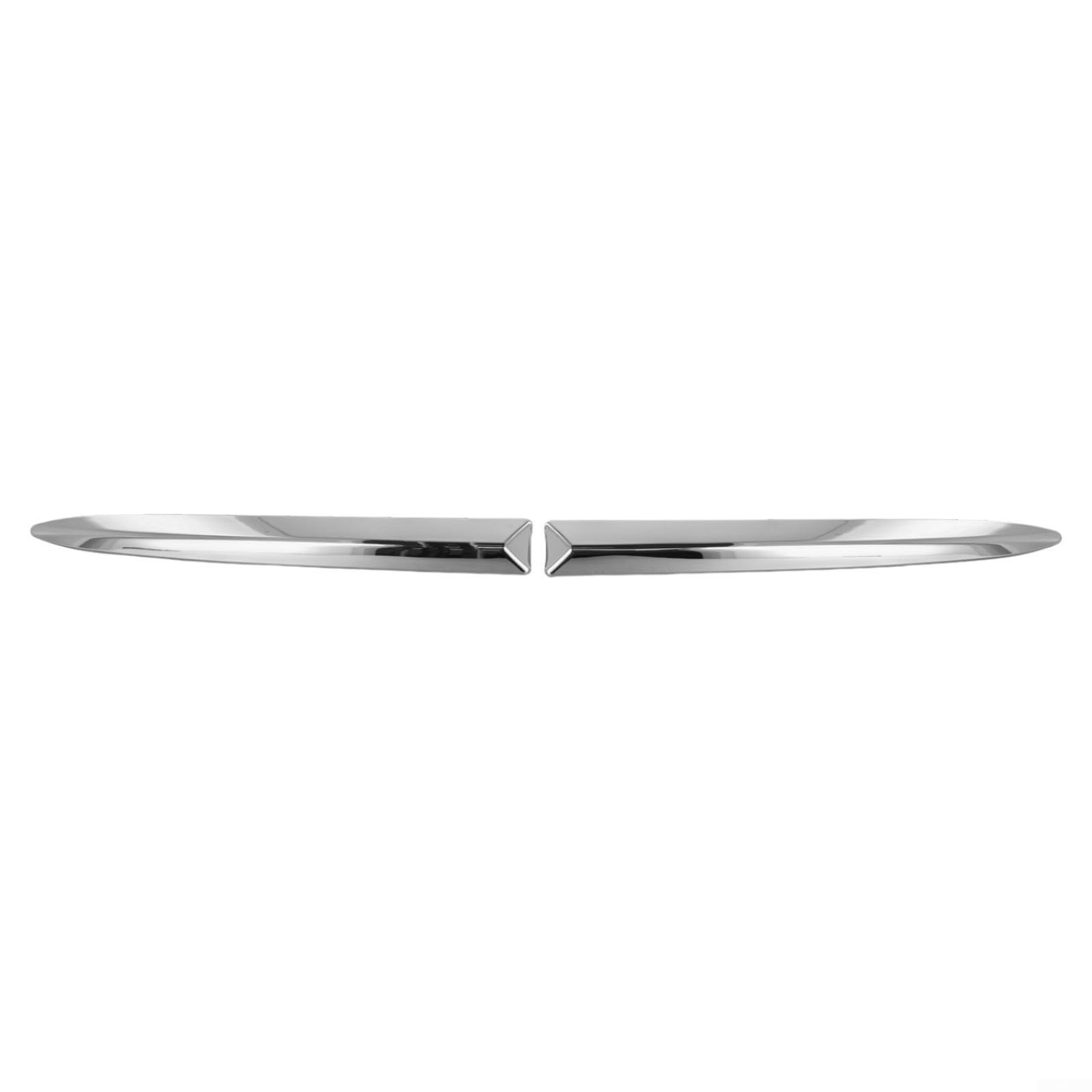 Modanatura cromata per paraurti anteriore superiore per 500 2007-2015, striscia decorativa esterna in plastica, sostituisce OEM 735455041 735455042, finitura argento, coppia