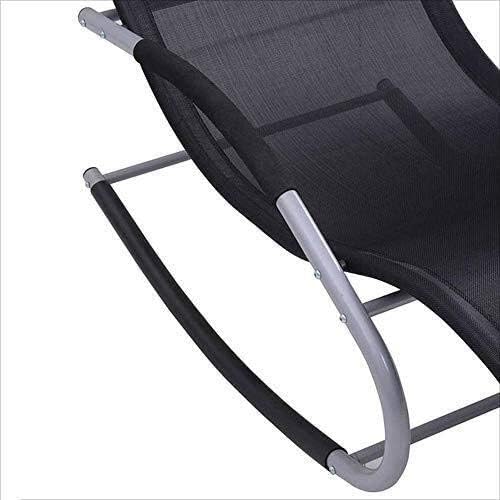Sun Lounger Garden Chairs Patio Reclining Chairs Aluminum Alloy Rocking Chair Recliner Sofa Chair with Armrests Modern Casual Chair for Lunch Break Home Balcony Lazy Rocking Chair Sun Lounger Chair