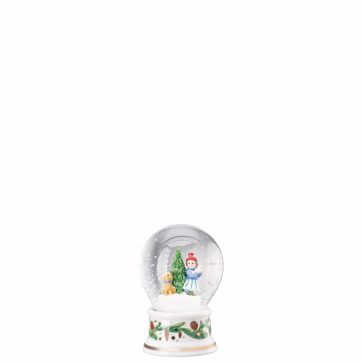 Hutschenreuther Weihnachten Sammelkollektion 2025 Schneekugel Weihnachtsspiele Höhe 12 cm; Jahresartikel