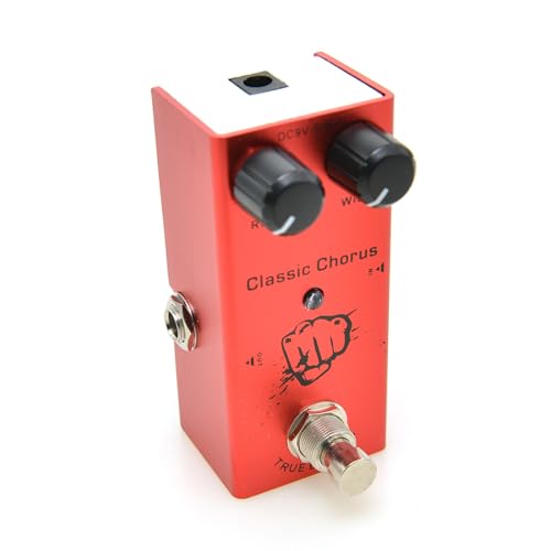 MUSIKLAN Electric Guitar Effects Pedal Mini Single Type DC 9V True Bypass (Classic Chorus)