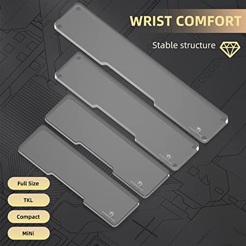 Image of Acrylic Keyboard Wrist Rest - Full Size 100% Keyboard- Mechanical Keyboards Ergonomic Palm Rest for Computer Keyboard,Anti-Slip Base,Wrist Pad for Laptop,Office & Home-Easy Typing