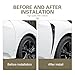Icyfond 2PCS Car Fender Side Vents, ABS Spoiler Body Fender Cover, Air Flow Intake Hole Grille, Fenders Decorative Sticker, Sport Stytle Car Exterior Accessory, Universal for Most Cars(Carbon Fiber)