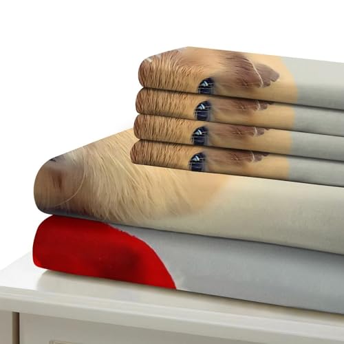Parure de lit gnomes de Noël microfibre super douce avec impression 3D haute définition - 7