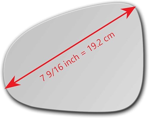 Miniatura 3 de Espejo calefactable con placa de respaldo para Volkswagen Touareg 2011-2017 Vista lateral izquierda izquierda izquierda