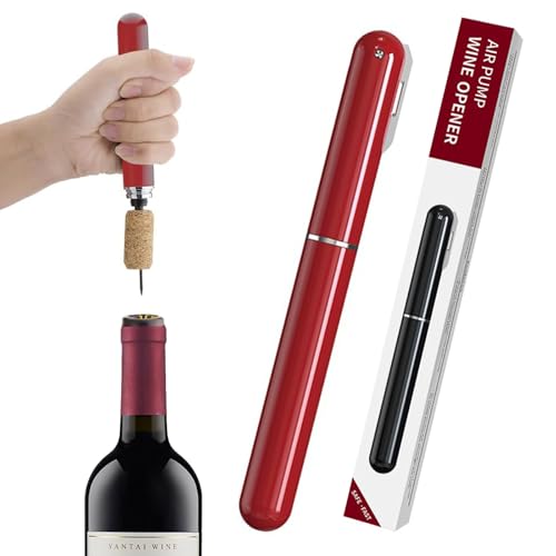 COLYUPO Wine Bottle Opener Air Pressure Pump Bottle Corkscrew Manual Wine Cork Remover Tool with Foil Cutter for for Home Travel Outdoor