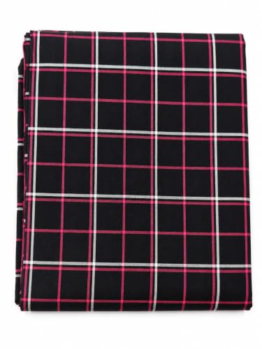 Image of Cotswool Checks Unstitched Shirt Fabric 2.25 Meter, 44 Inch