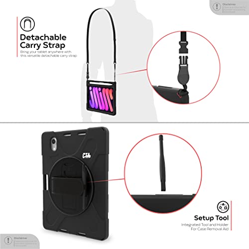 Coque de protection rigide pour iPad Mini 6 CTA Digital avec anneau - 4