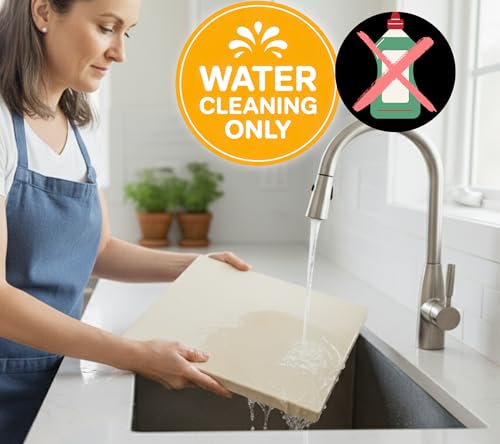 Image of 20 inch Baking Stone for Bread, with Stainless Steel Scraper /Dough Tool, Bread Lame for Dough Scoring Knife, and Baking Mat - Baking Stone for Oven - 20 inch x 13.5 inch Rectangular Heavy Duty Oven Stone