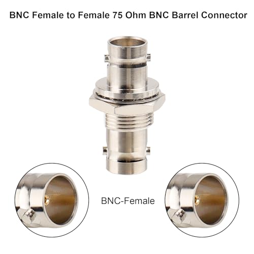 Adaptador BNC Hembra a BNC Hembra 75 Ohm 2 unidades miniatura 3