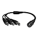 ESUMIC? DC Power Female to Male Splitter Adatper Cable for LED Strip Lights CCTV Camera (1TO3)